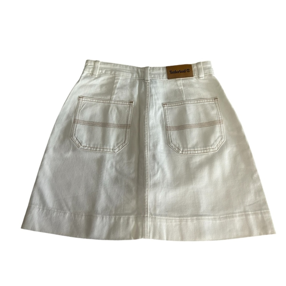 Timberland Women's Refibra Technology Skirt Cream Off White NWT Size 27 - Picture 2 of 9